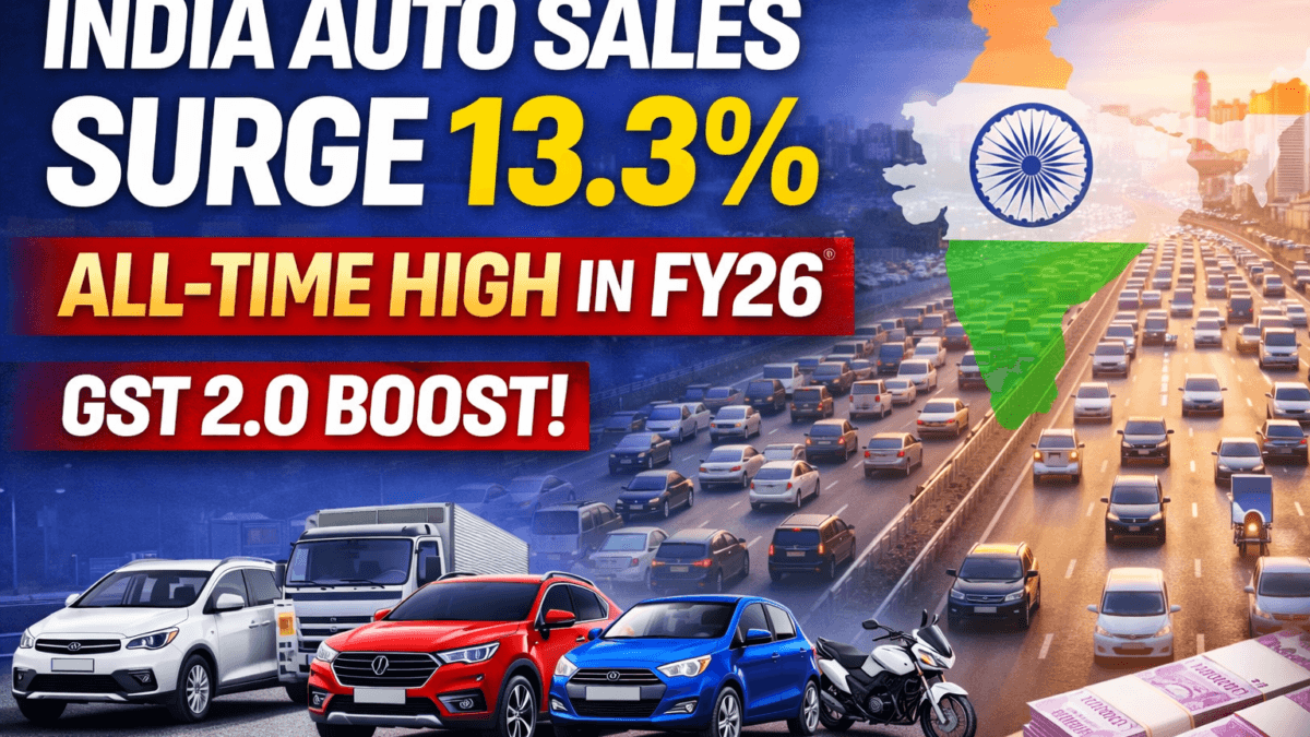 GST 2.0 FY26 Indian Auto Sales Surge 13.3%